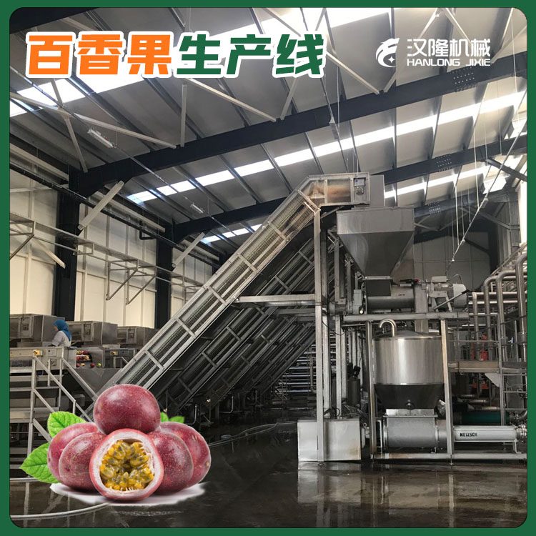 【不鏽鋼材質】工業用流水(shuǐ)線百香果(guǒ)去籽打漿前處理生產線