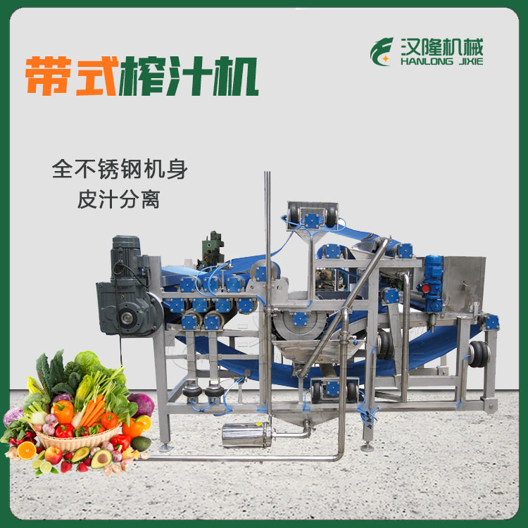 小型帶式壓榨機 商（shāng）用帶式榨汁機 果蔬加工設備 蔬菜榨汁機