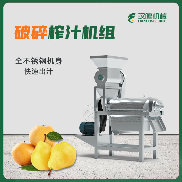 大產量渣汁分離水果破碎榨汁機組蔬菜梨水果破碎榨汁機 商用螺旋果汁機設（shè）備