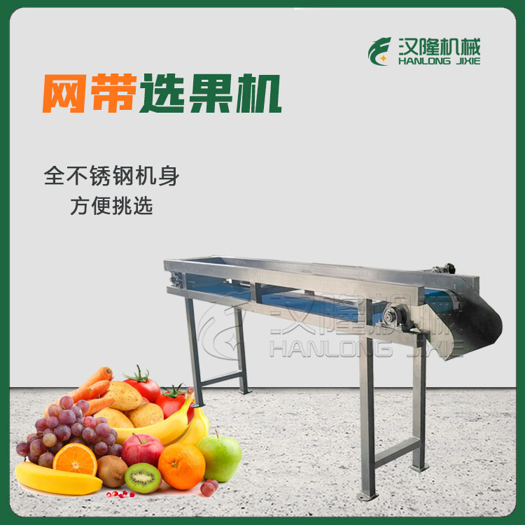 量大優惠WXJ係列網(wǎng)帶式板式全(quán)自動可清洗果蔬選果機蘋果梨香蕉桃李子輸送機